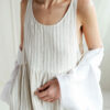 Sleeveless striped linen smock dress - Image 6