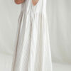 Sleeveless striped linen smock dress - Image 5