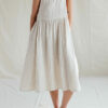 Sleeveless striped linen smock dress - Image 4