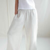 Loose wide leg linen trousers - Image 5
