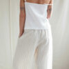 Loose wide leg linen trousers - Image 4