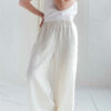 Loose wide leg linen trousers - Image 2