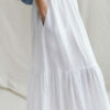 Linen ruffle maxi skirt - Image 3