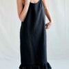 Black linen slip dress | Nightwear | Sustainable clothing | ManInTheStudio