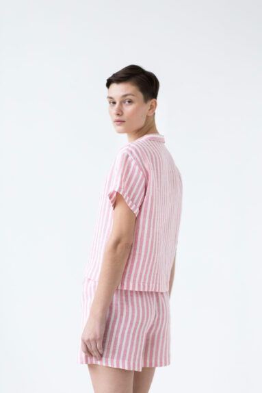 Striped linen two piece pajama set | Nightwear | Sustainable clothing | ManInTheStudio