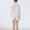 Relaxed fit linen shorts with pockets - Image 6