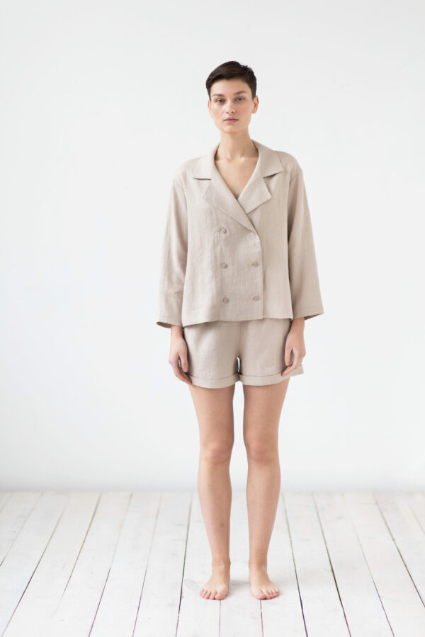 Women's linen 2 piece suit | Sustainable clothing | ManInTheStudio