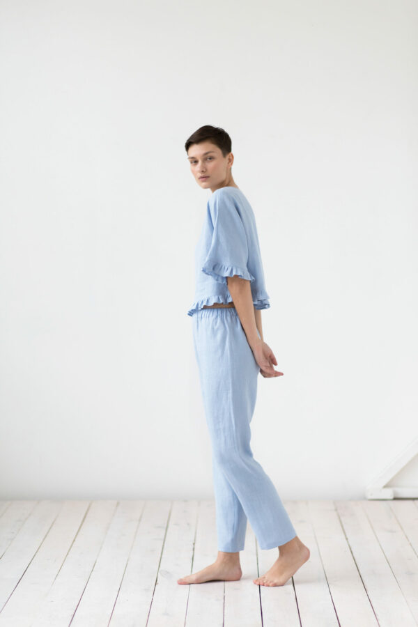 Linen relaxed fit trousers | Trousers | Sustainable clothing | ManInTheStudio