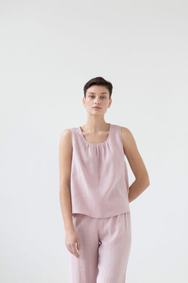 Linen sleeveless blouse | Tops | Sustainable clothing | ManInTheStudio