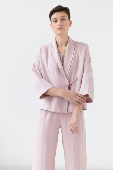 Kimono style linen jacket | Jackets | Sustainable clothing | ManInTheStudio