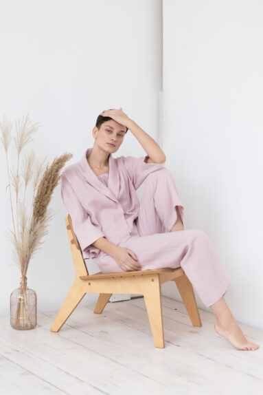 Linen women's 3 piece loungewear set | Sustainable clothing | ManInTheStudio