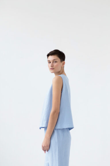 Sleeveless linen tank top | Tops | Sustainable clothing | ManInTheStudio