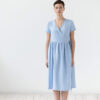 Linen short sleeve wrap dress | Dress | Sustainable clothing | ManInTheStudio