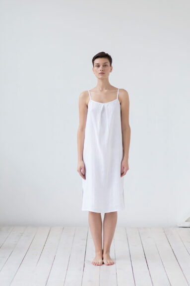 Linen slip dress | Nightdress | Sustainable clothing | ManInTheStudio