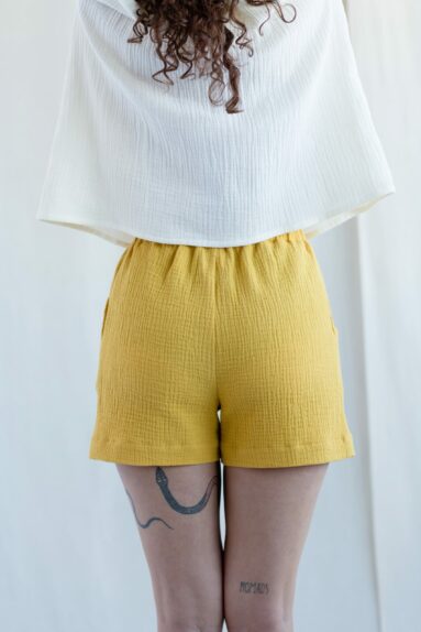 Double gauze cotton summer shorts | Bottoms | Sustainable clothing | ManInTheStudio