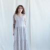 Floral organic cotton tiered maxi dress - Image 3