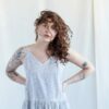 Floral organic cotton tiered maxi dress - Image 2