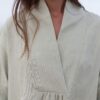 Linen long sleeve kaftan dress - Image 6