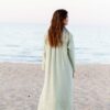 Linen long sleeve kaftan dress - Image 5
