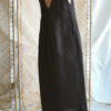 Black deep V-neck sleeveless dress - Image 4