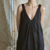 Black deep V-neck sleeveless dress - Image 5