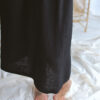 Black deep V-neck sleeveless dress - Image 6