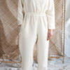 Ivory linen long sleeve boilersuit - Image 2
