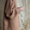 Long voluminous sleeve oversized shirt in hazel linen - Image 5