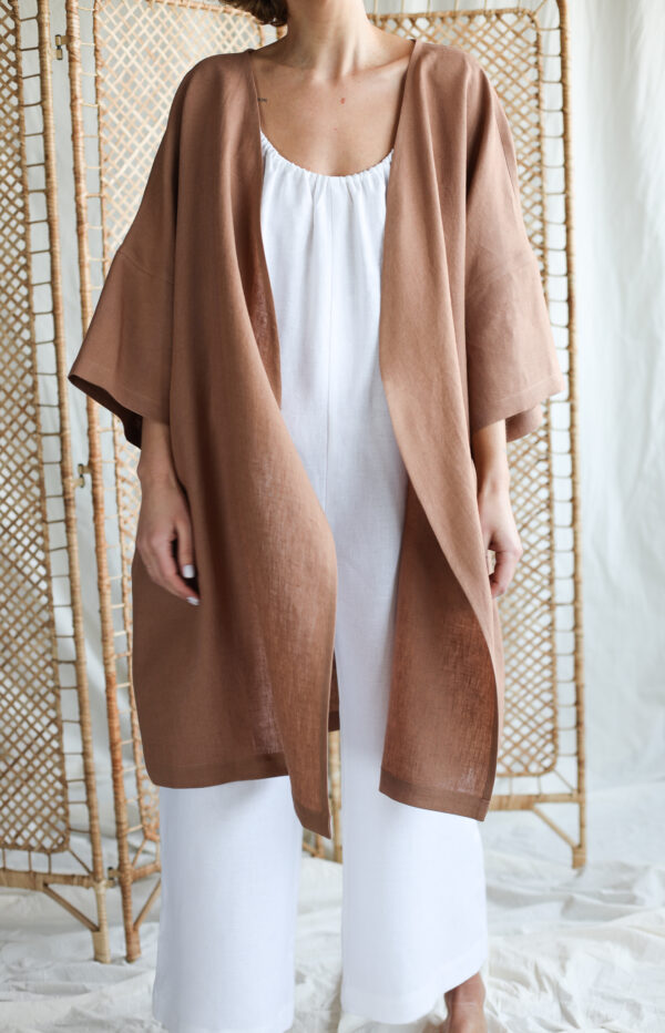 Oversized hazel linen cardigan jacket ​ ​| Jacket | Sustainable clothing | ManInTheStudio