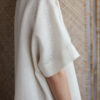 Loose short wide sleeves linen tunic dress - Image 4