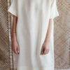 Loose short wide sleeves linen tunic dress​ | Dress | Sustainable clothing | ManInTheStudio