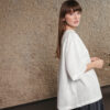 Oversized white linen blouse - Image 7
