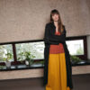 Mustard linen palazzo trousers