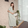 Maxi sage green linen kimono style dress - Image 6