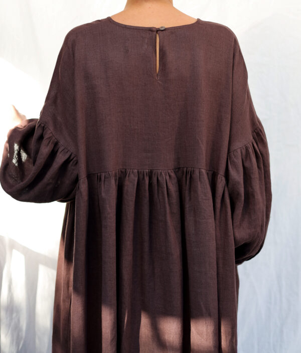 Oversized dropped shoulders linen dress | Dress | Sustainable clothing | ManInTheStudio