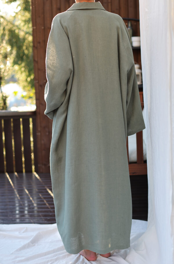 Linen oversized overcoat - Image 3