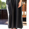 Black linen sleeveless pleated maxi linen dress - Image 4