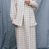 Origami checks linen dress - Image 7
