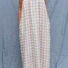 Origami checks linen dress - Image 2