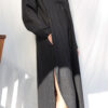 Black linen kaftan dress - Image 4